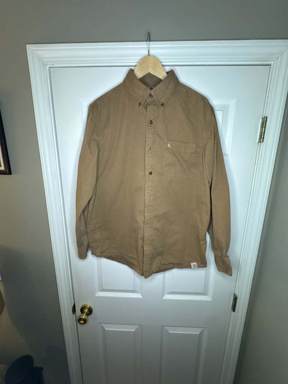 Carhartt Relaxed Fit Long Sleeve Button-Up Shirt